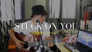 Lionel Richie - Stuck on you cover by Dave Fenley (Lyric Video