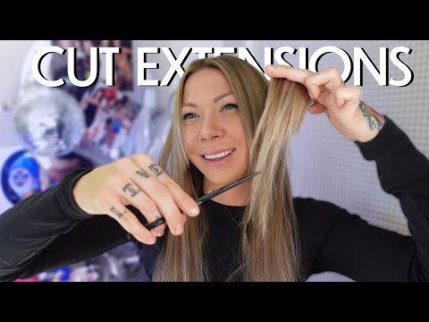 how to: cut extensions for blending on yourself (beginner friendly)