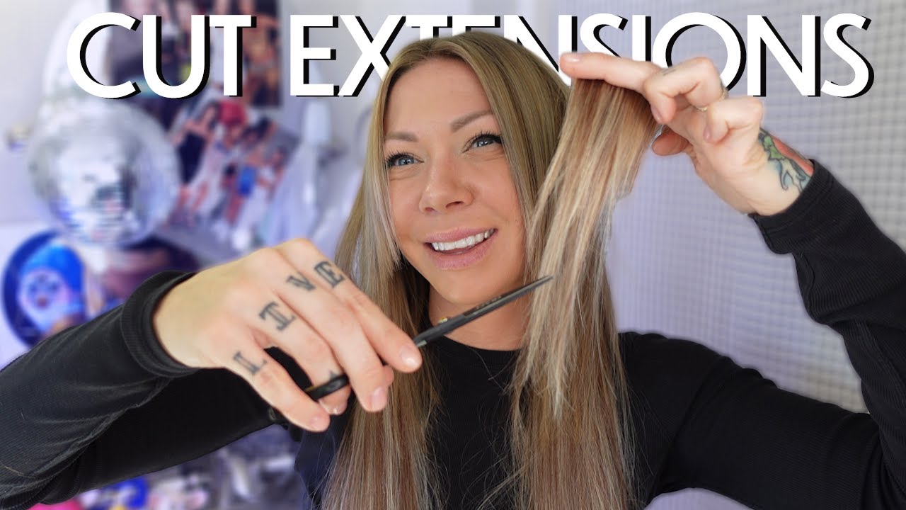 how to: cut extensions for blending on yourself (beginner friendly)