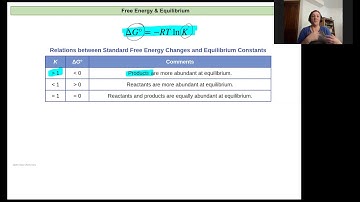 Chem 163 Lecture 16.6 B Free Energy and Equilibrium Constant