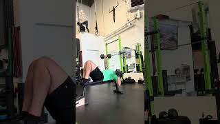 Lying Hook Dumbbell Alternating Press