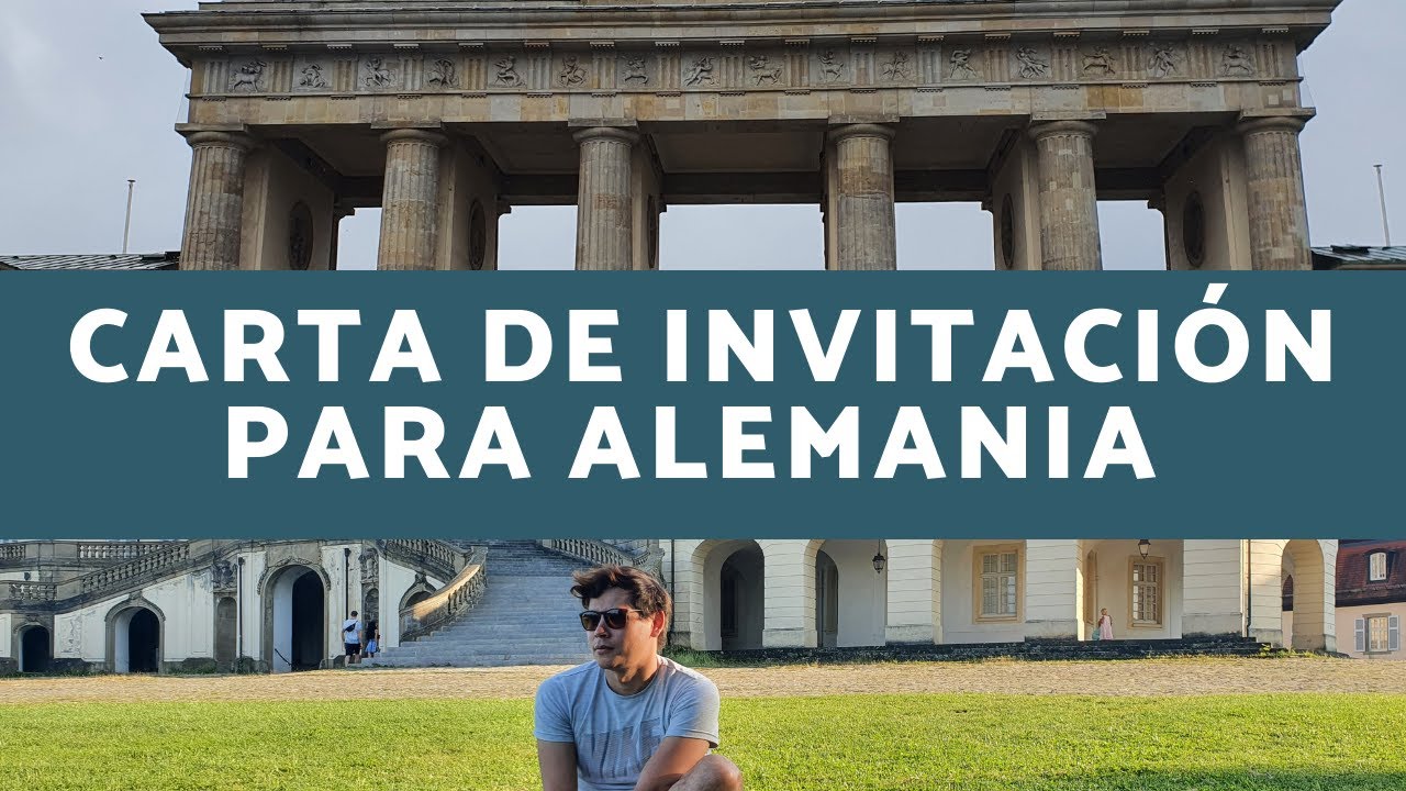 Cómo hacer una carta de invitación a un amigo o familiar para que pueda  venir a Alemania? 2021. - YouTube