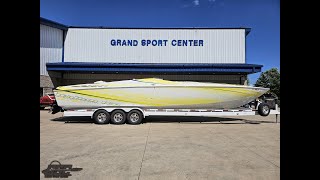 2005 Baja 40 Outlaw, Custom Shop boat, "Italian Ice" - paint detail & layout @ grandsportcenter.com