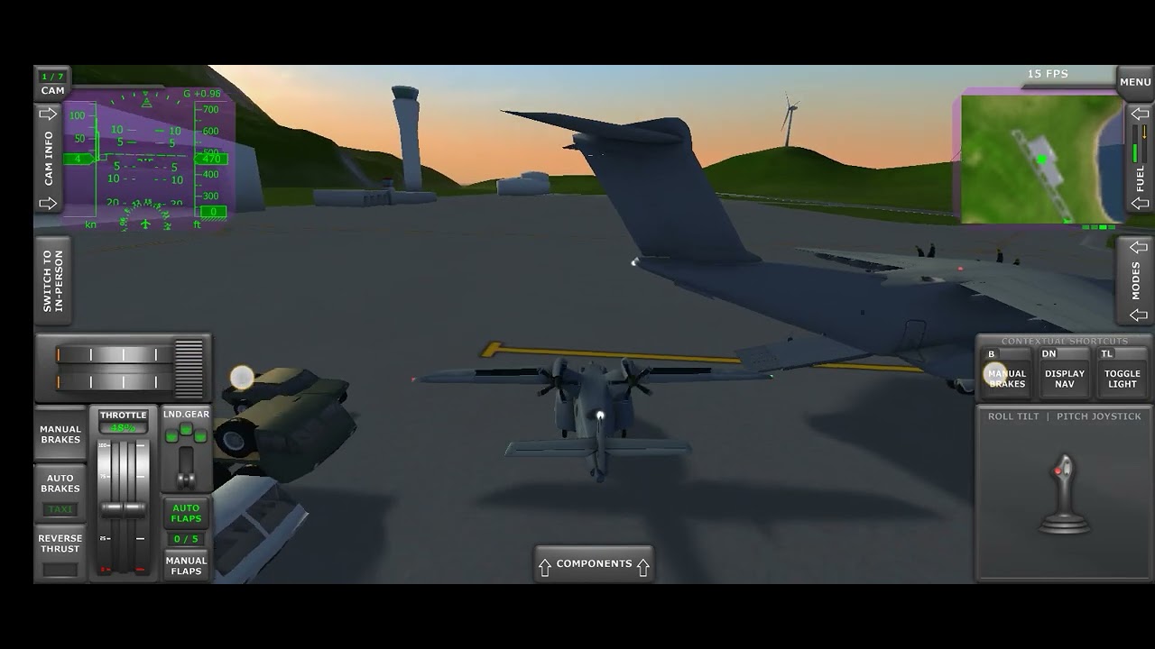 Best mini plane into a giant plane #turbopropflightsimulator 