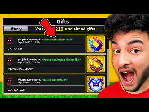 ​@SujalisLive GIFTED ME A FREE PERMANENT MAGNET FRUIT 😱 Blox Fruits | Roblox