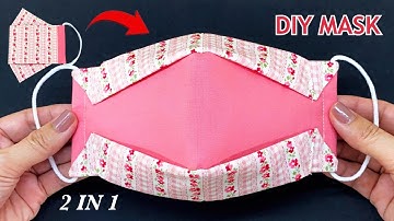New Style 2 In 1 Mask! Diy  Breathable Face Mask Easy & Simple Sewing Tutorial | How to Make Mask |