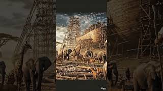 how noah built the ark to prevent the flood from taking his family and his family #jesus #jehovah