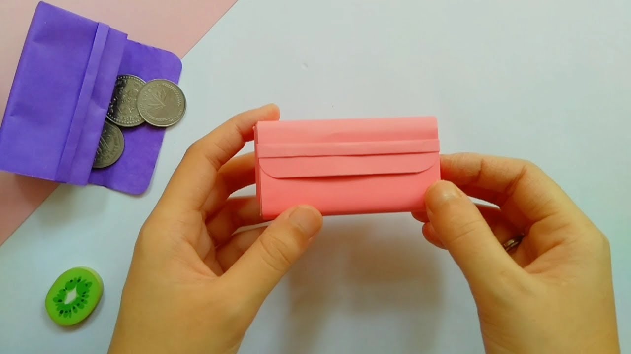 DIY - How to make a paper purse // ORIGAMI PURSE // Easy Paper Purse  Origami [ 1-Minute Video ] - YouTube