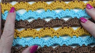 Super Easy Crochet Knitting Stitch Fans