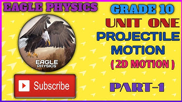 GRADE 10  UNIT 1   PROJECTILE MOTION  part 1