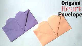 DIY Heart Envelope \ Origami Heart Envelope \ Fun activities with me \ Easy Paper Craft Ideas \