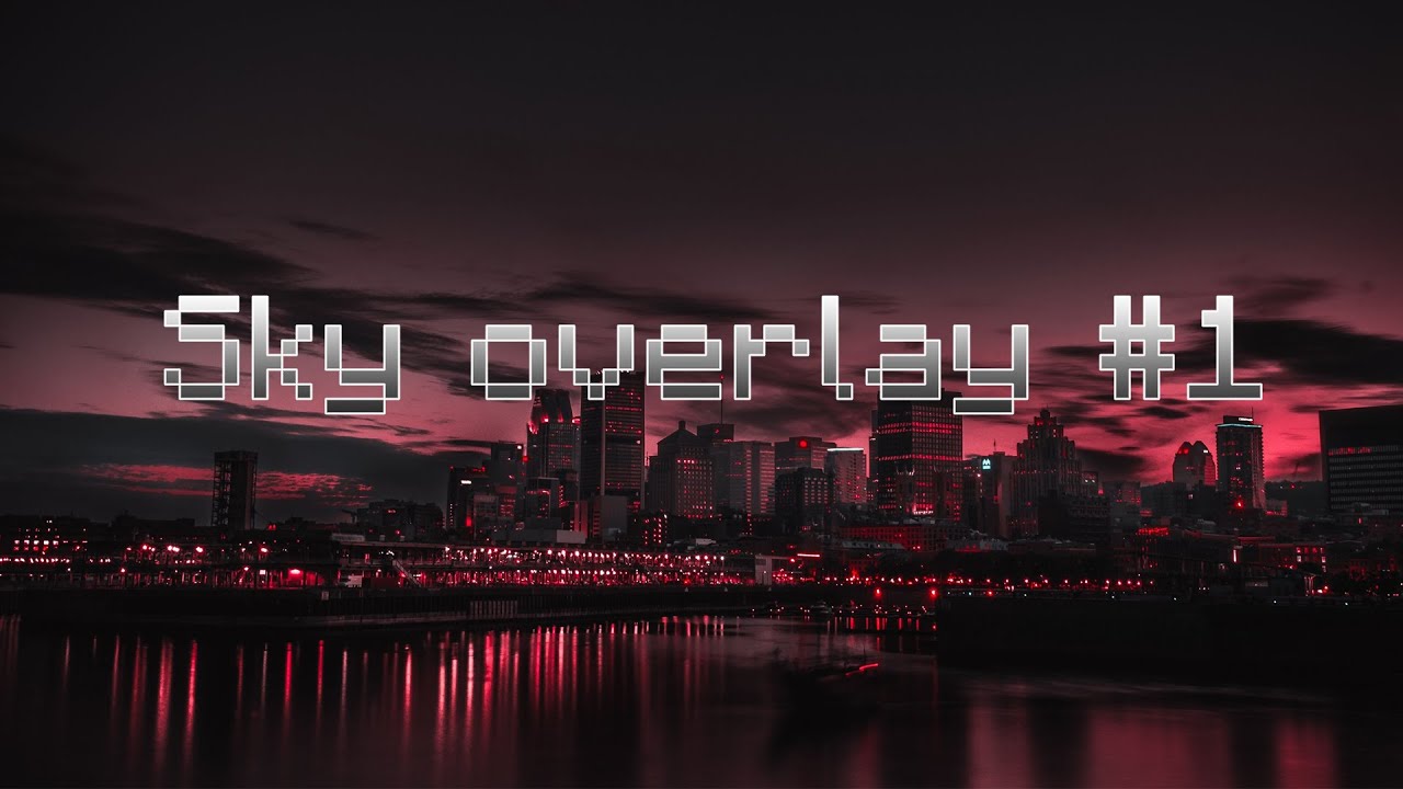 City Night Sky Overlay 1 Fps Test Youtube