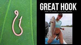 Fishing Hook | Premium Extra Wide Gap Offset Worm Bass Hooks for Fishing (homemade tutorial)