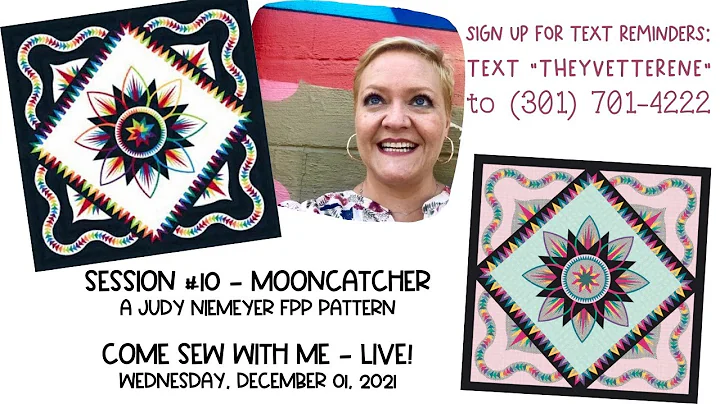 LIVE Foundation Paper Piecing | Session #10 MoonCatcher by Judy Niemeyer