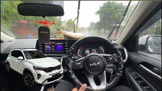 Kia Sonet drifting in rain 🌧️⚡️     #car #offroad #sonet #zblack #drift #shorts #rain #trending 
