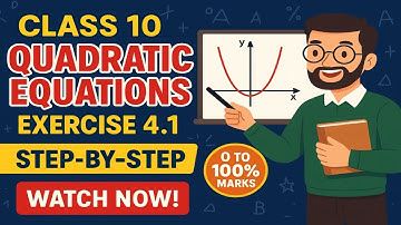 Class 10 Maths Chapter 4 – Quadratic Equations | Exercise 4.1 New NCERT Solutions Q No. 1 and 2 .