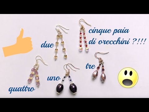 Orecchini Swarovski® fai da te: 5 orecchini in 5 minuti👍 