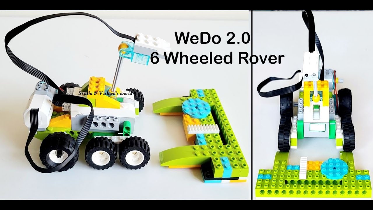 Lego WeDo 2.0 - 6 wheeled Rover | Lego Robotics | Lego Projects - YouTube