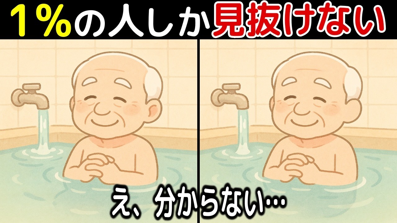 【間違い探し脳トレクイズ】60代以上のシニア・高齢者向け！50代でも難しいけど面白い【初級、中級、上級、最後に特別クイズ！】