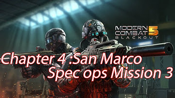 Modern Combat 5:Blackout Gameplay - Chapter 4 :San Marco Spec ops Mission 3 SNIPING