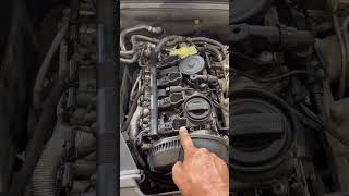 2.0t Audi VW top of valve cover oil leak camshaft tray seal upper timing cover case gasket