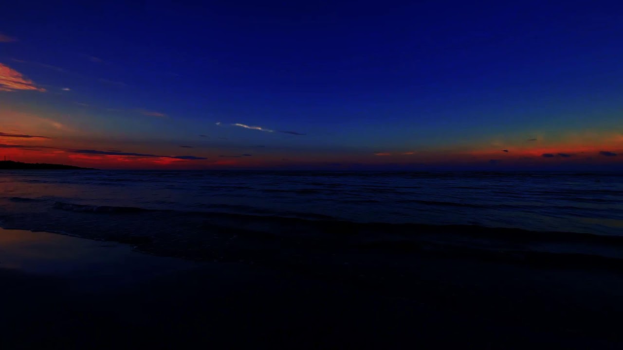 Midnight Beach Waves | Natural Ocean Sounds for Sleep