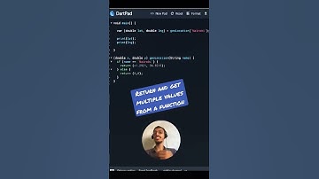 Return and get multiple values from a function in Dart #dart3 #flutter3 #fluttertutorial