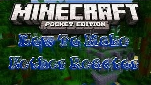 MCPE | How to make Nether Reactor