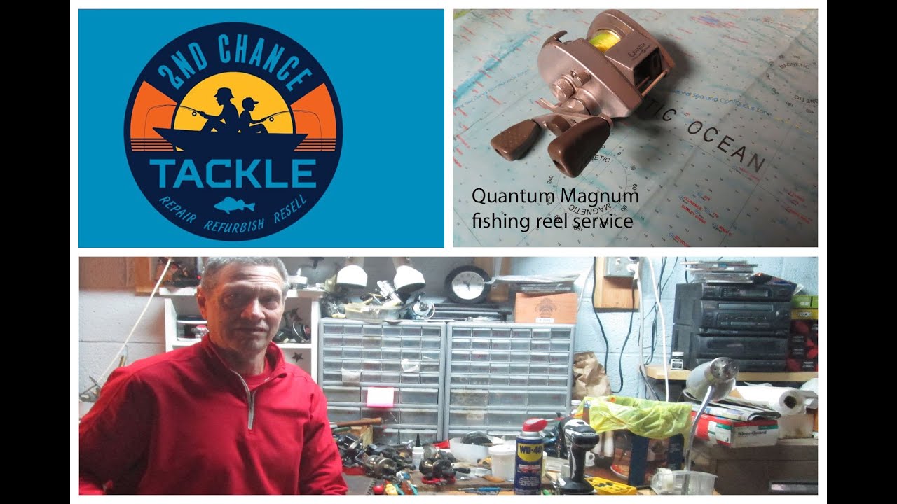 Quantum Magnum low profile bait casting fishing reel circa 1990 service and  repair 