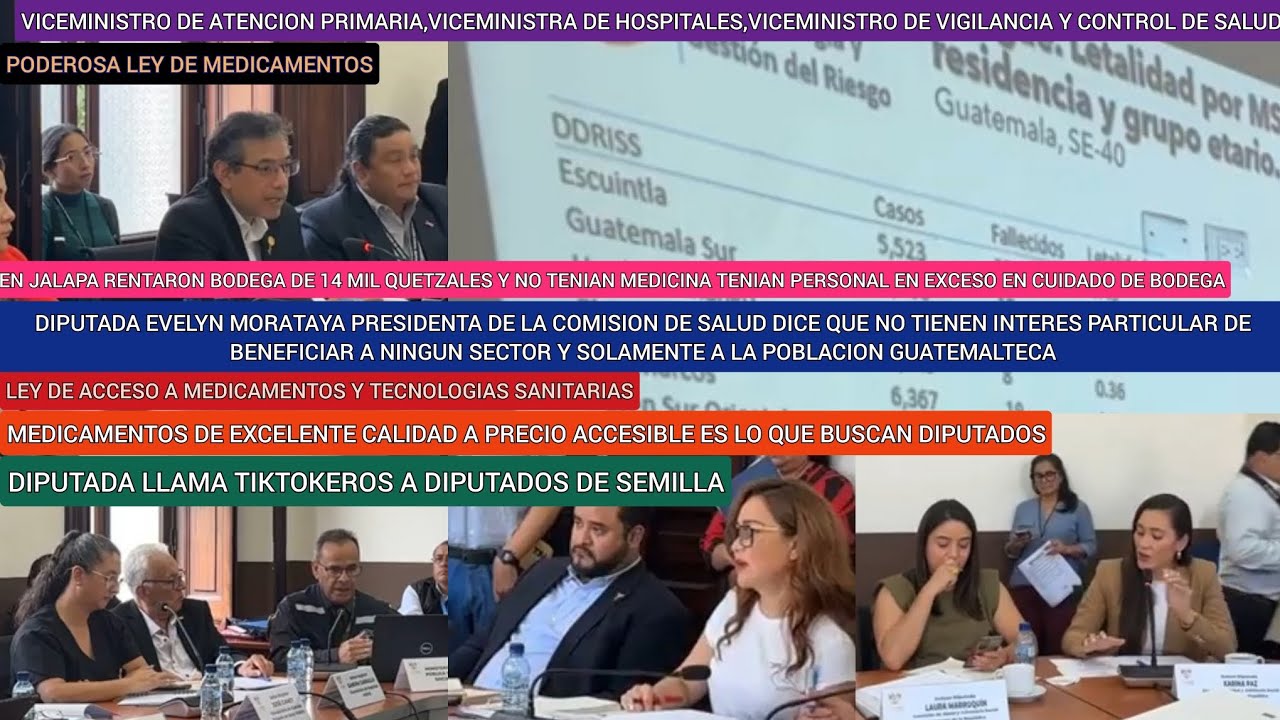 MAXIMA CONVOCATORIA A MINISTROS Y VICEMINISTROS,COMISION DE SALUD FUERTE PANORAMA POR DENGUE EN GT