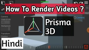 How To Render Videos in Prisma 3D ? || Hindi