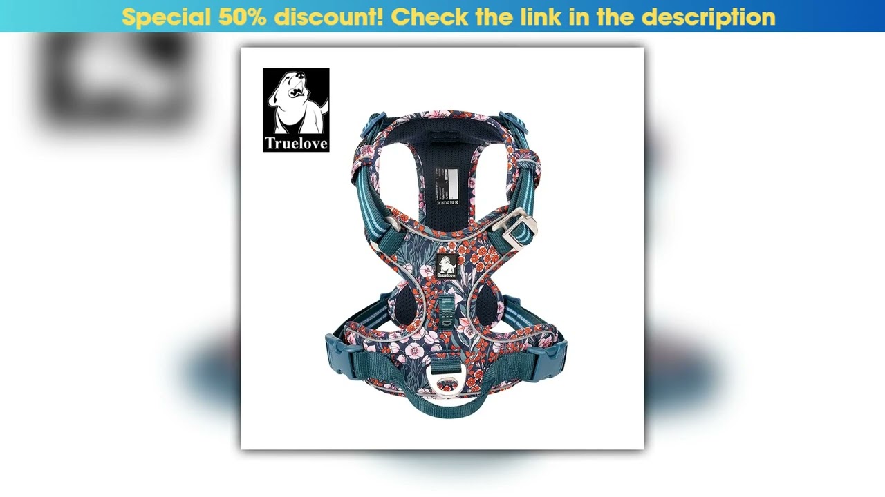 Truelove Pet Harness Small Medium Large Split Dog Fashion Outdoor Dropshipping Limited Edition