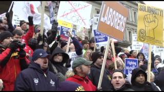 Protesters swarm Capitol lawn during right-to-work debate