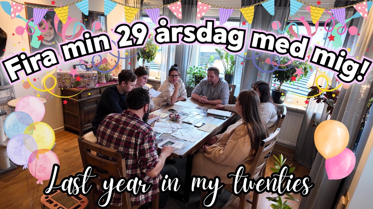 29 år! | Bakar, mord, brunch, paket osv | födelsedagsvlogg