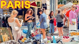 Paris, France 🇫🇷 Food & Flea Market PARADISE, 2024 Paris Walk 4K