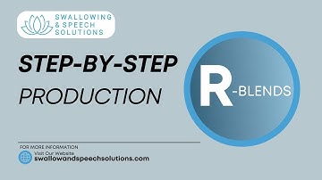 R Blend Speech Sound Video