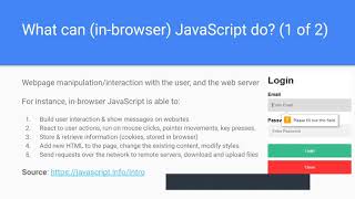 2. What can JavaScript do