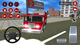 Real Fire Truck Driving Simulator 2021- US Emergency Truck Rescue Driver - Android Gameplay screenshot 4