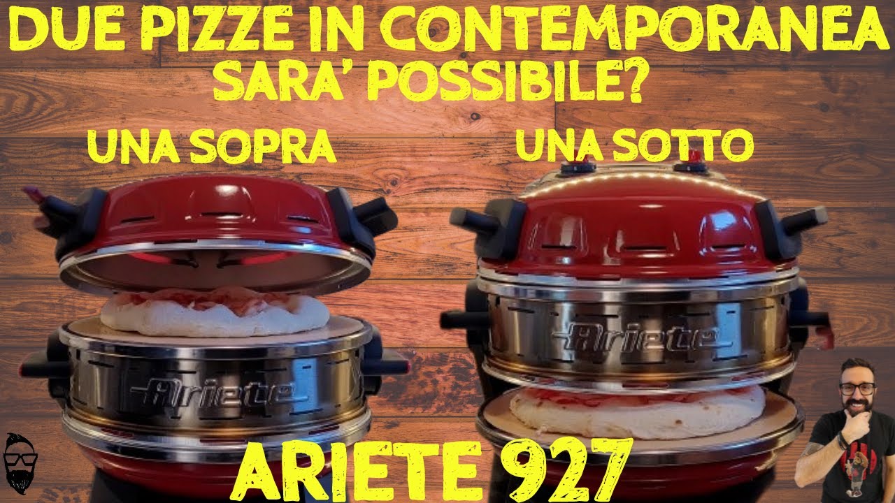 ARIETE - Forno Pizza Elettrico Doppio Pizzeria con Temperatura Max