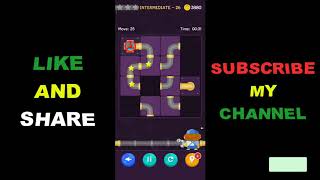 Pipe Lines Puzzle Intermediate Easy Win Level 21-30 screenshot 4