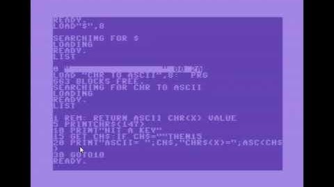 Find the key strokes to get Commodore special graphics, when programming using Vice.