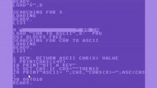 Find the key strokes to get Commodore special graphics, when programming using Vice.