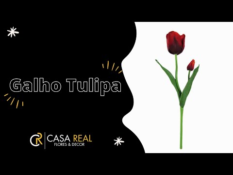 Galho Tulipa Artificial - Vermelho (10845)