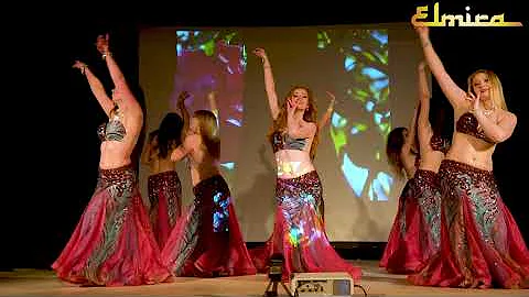 Beautiful magence by fantastic bellydance group ELMIRASHOW