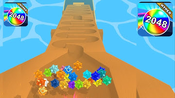 Marble Run 3D-Color Ball Race | 2048 ball run game video gameplay Mobile Android iOS Levels #1