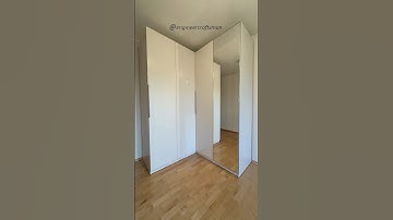 IKEA PAX Wardrobe Corner / L Shape  #ikea #ikeapax #ikeawardrobe  #ikeaassembly #timelapse