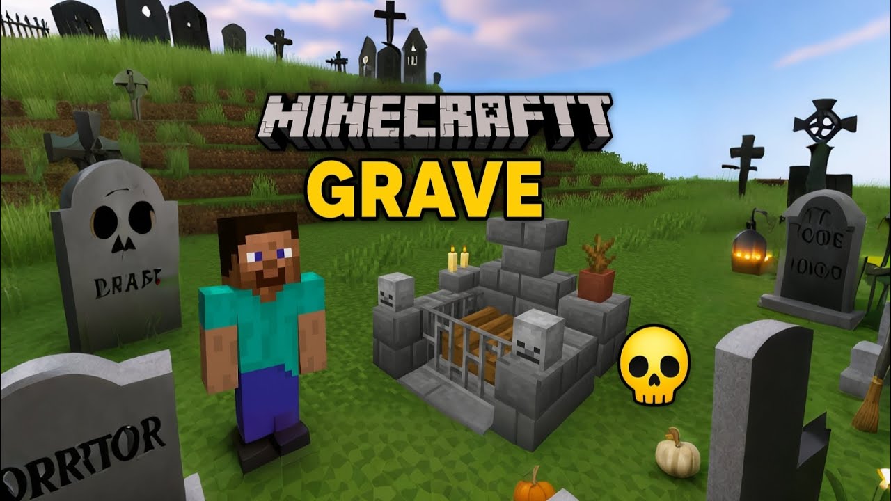 minecraft 🧱 Grave 🪦 Build ⚰️ | Scary 😱 Horror 👻 Cemetery 🏚️ Design 🎨 | Survival 🌍 Creative 🎮