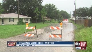 Pasco County deals with high water after rain