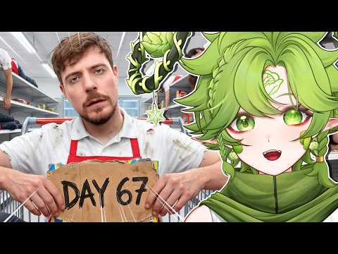 MOST CHAOTIC MRBEAST VIDEO?! | Cabbage Vtuber reacts to Last To Leave Grocery Store, Wins $250,000