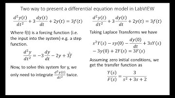 How to Simulate a DE Mathematical Model with LabVIEW